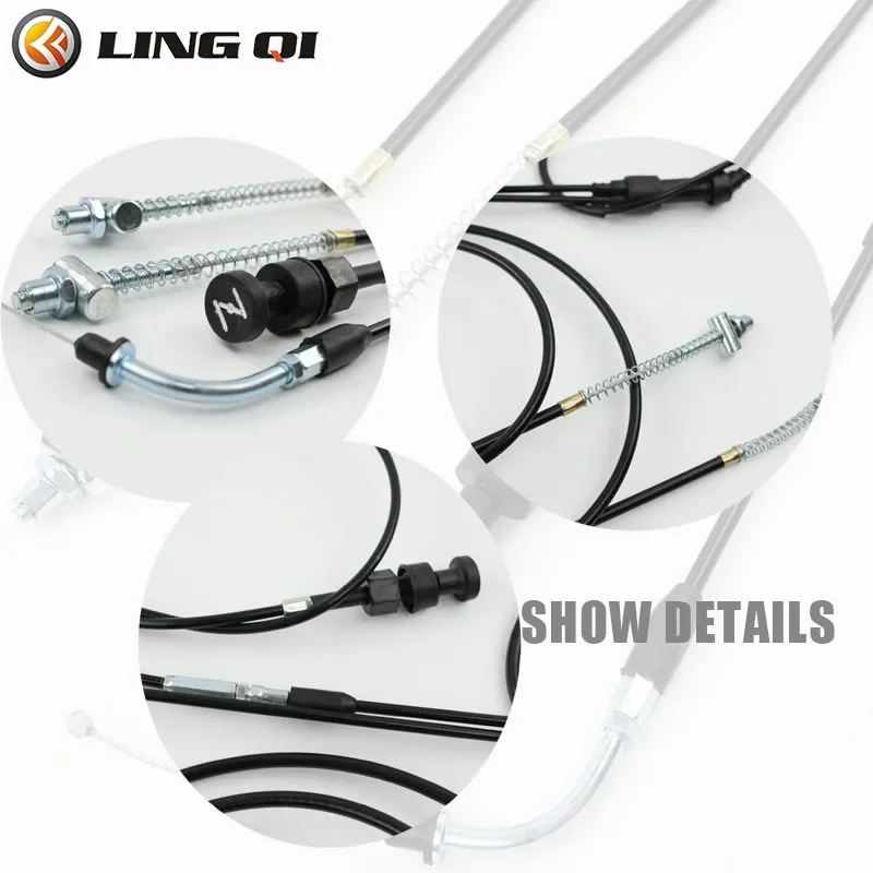 Фото LING QI PW50 проводка в сборе, двухтактный дроссельный трос, трос дроссельной заслонки, тормозная линия для PW50 PW80, аксессуары для мотокросса №3