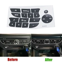 new car button repair stickers cd radio audio button repair decals stickers for renault clio megane 2009 2011 new