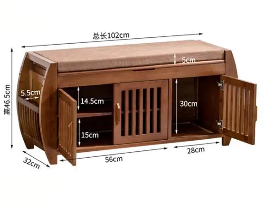 Современная бамбуковая полка для обуви органайзер прихожей бытовая хранения с