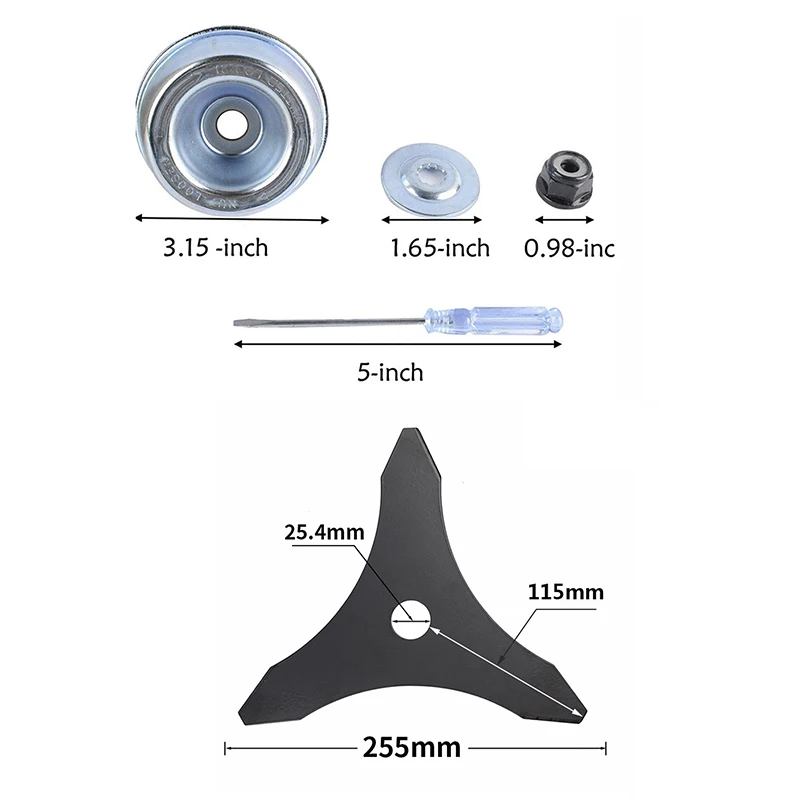 1/4 шт. садовые аксессуары сделай сам 10 &quotX 3T лезвие триммера 3 зуба замена для