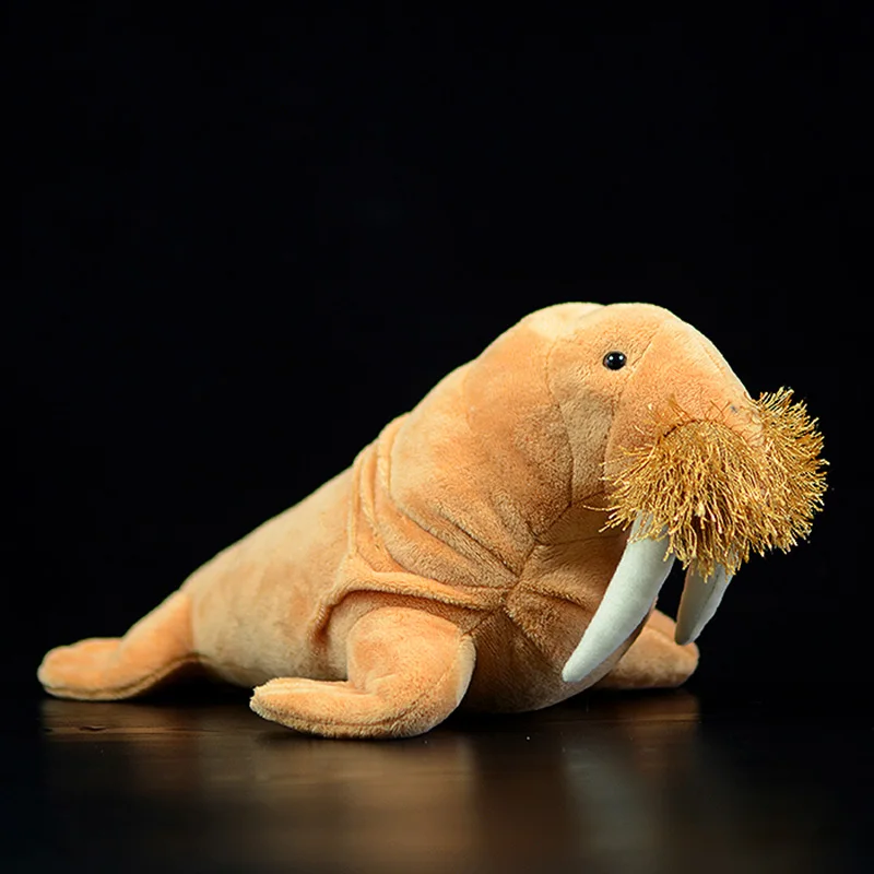 

30cm Cute Walrus Simulation Odobenus Rosmarus Dolls Cuddly Soft Stuffed Plush Toy Lifelike Ocean Animals Kids Christmas Gifts