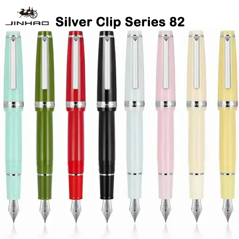 Перьевая ручка JINHAO 82 ручки для письма с серебряным зажимом перо M/F/EF каллиграфия