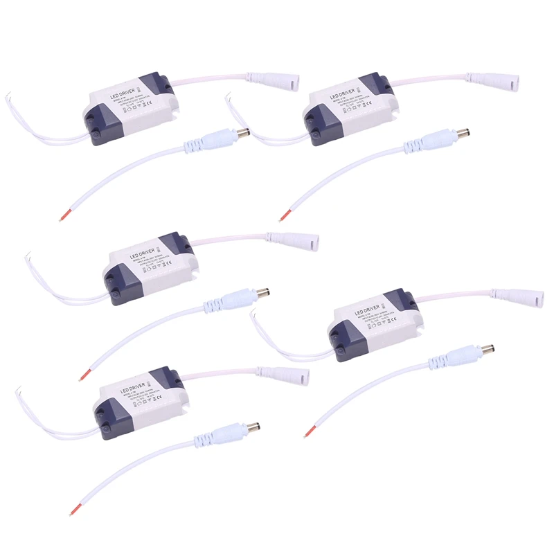 

5X LED Transformer - Constant Transformer 4-7W LED Driver Power Supply Transformer DC12-24V Durable