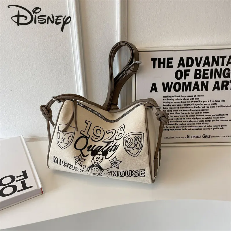 Disney Mickey New Women's Bag Fashionable High Quality Large Capacity Crossbody Bag Casual Multifunctional Storage Travel Bag