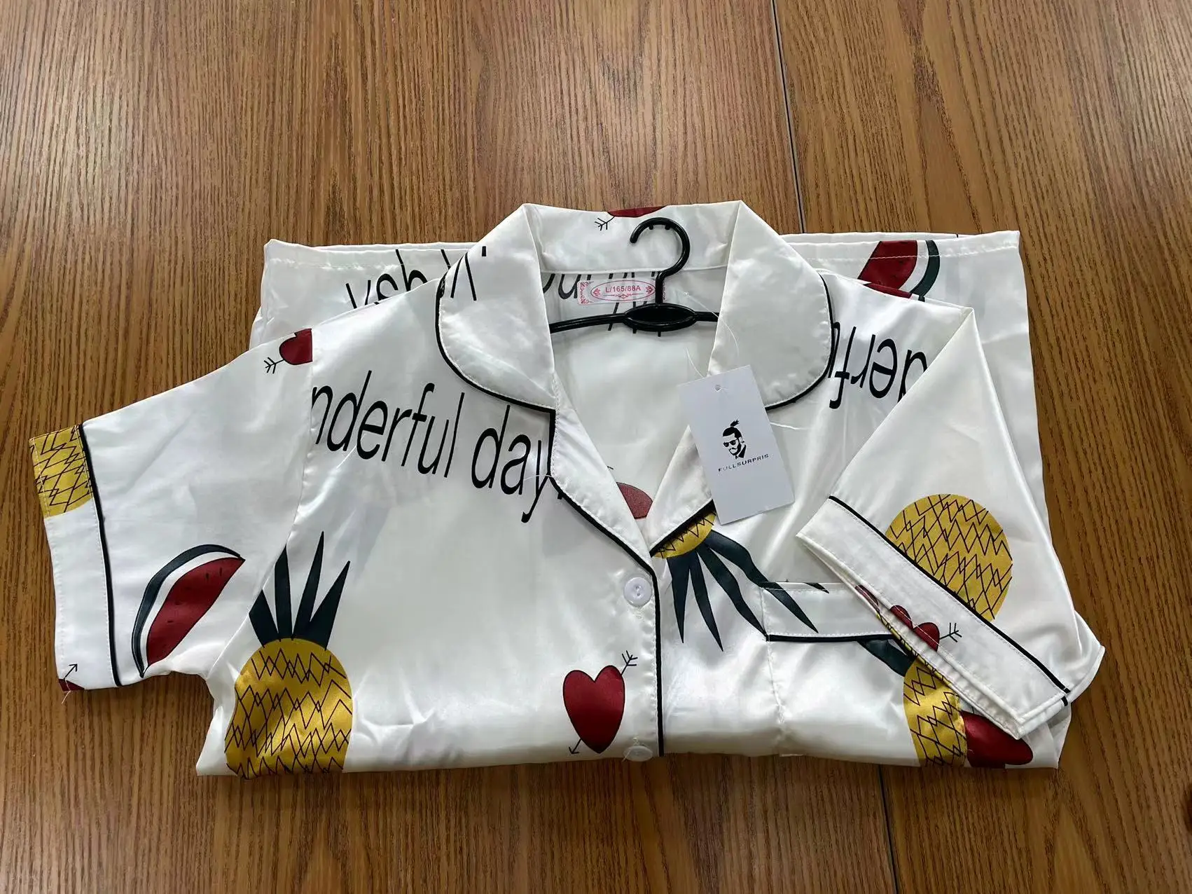 

FULLSURPRIS Brand Faux Silk Satin Pajamas Set Autumn Man Sleepwear Long Sleeve Nightwear Silky Comfortable Sleepsuits