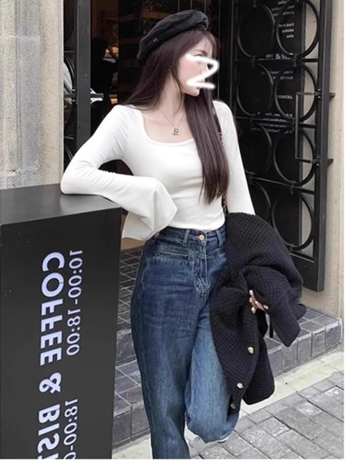 Ранняя осень Pure Desire Нижняя рубашка с квадратным воротником и