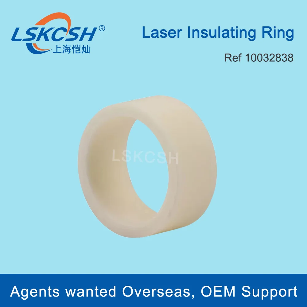 LSKCSH 10Pcs/Lot Laser Ceramic Insulating Ring D26 H11.5  10032838 For BY Co2 Fiber Laser Cutting Machine Spare Parts