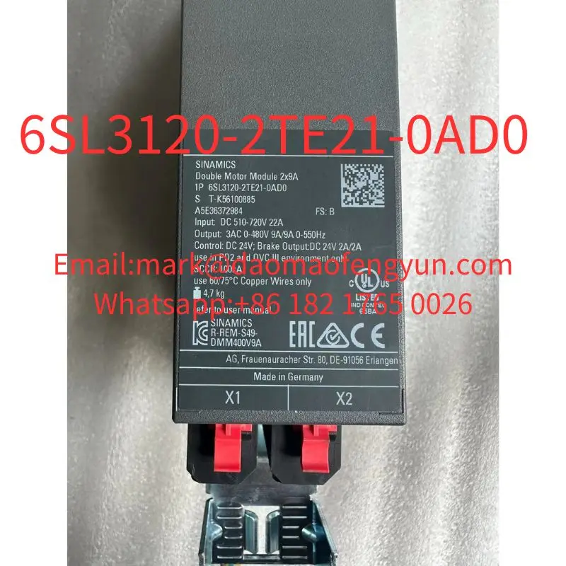6SL3120-2TE21-0AD0 SINAMICS S120 двухмоторный модуль
