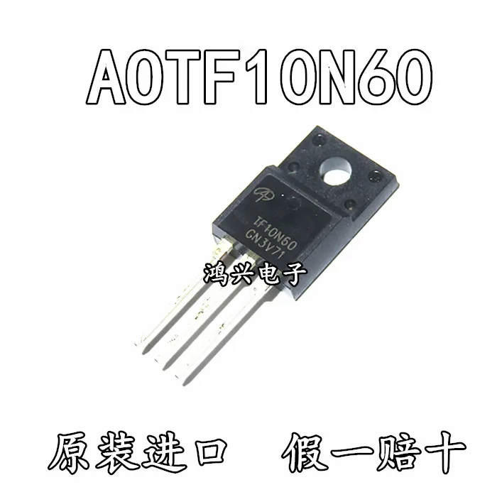 

30 шт. Оригинальный Новый 30 шт. Оригинальный Новый AOTF10N60 TF10N60 полевая МОП-трубка N-channel 10A 600V TO220