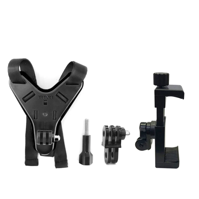 

Motorcycle Shots Full Face Helmet Chin Stand Mount Holder for Action Cam＆Phone