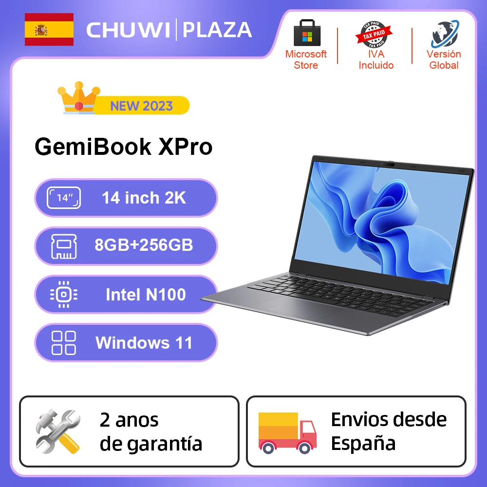 Chuwi 14 Pollici Gemibook Xpro Fhd Schermo Intel Celeron N100 Quad Core Uhd Graphics 600 Gpu 8Gb Ram 256Gb Ssd Windows 11 Laptop