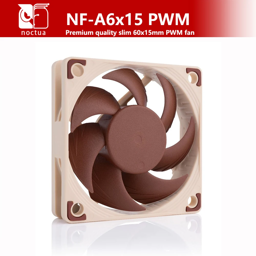 Фото Noctua NF-A6x15PWM FLX Премиум-качество Тонкий 60x15 мм Вентилятор 12 В/5 В Тонкий 4/3 контакта Тихий корпус Процессор Бесшумный радиатор Подшипник кулера SS02 №4