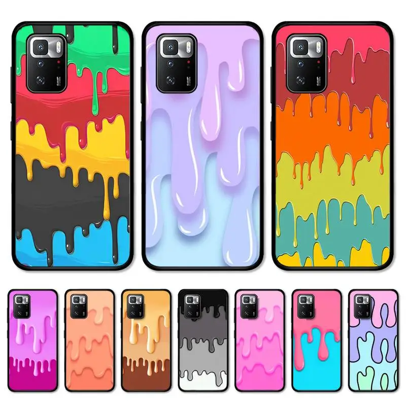 

Melted Colorful Painting Phone Case for Redmi Note 8 7 9 4 6 pro max T X 5A 3 10 lite pro