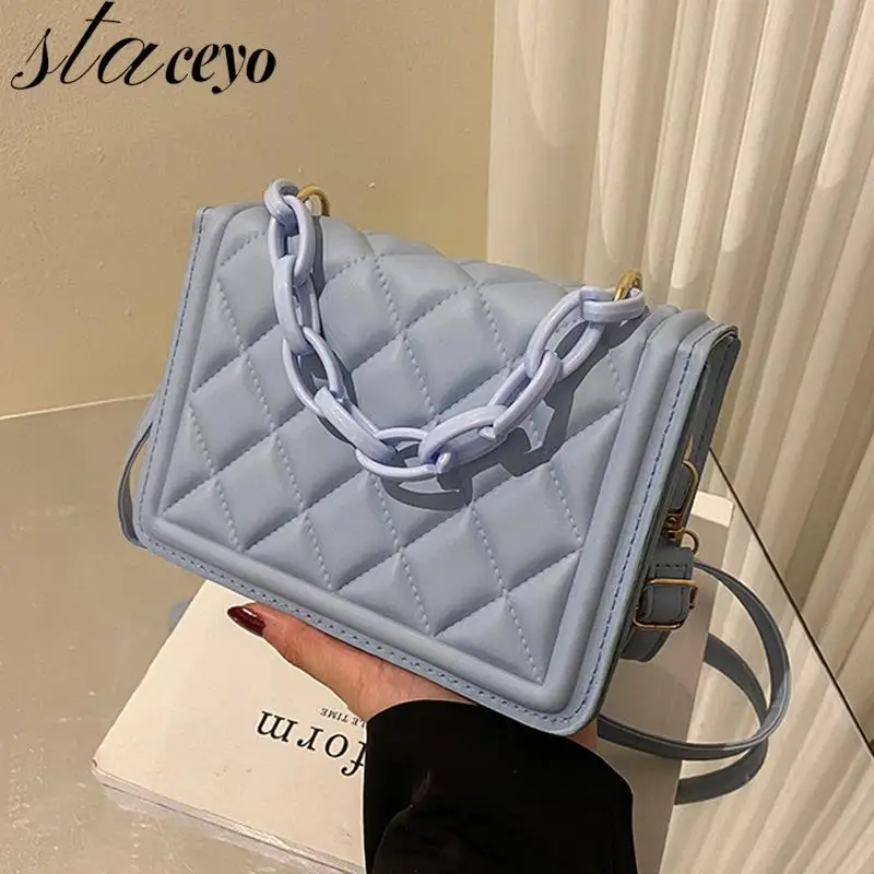 

Women Bag Fashion Chain Square Plaid Flap Shoulder Bag Female Luxury Designer Handbags Purses Mini Crossbody Bag For Lady Tote