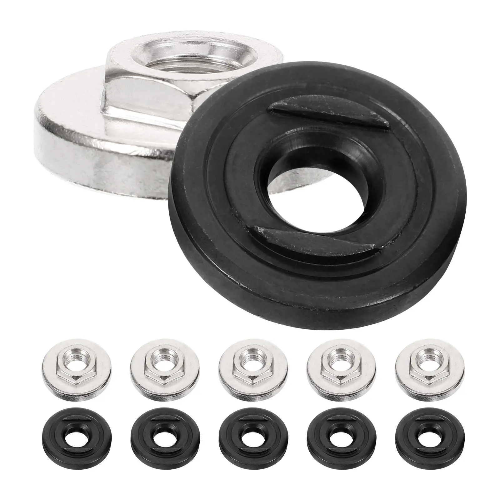 Фото 1 комплект прижимных пластин для угловой шлифовальной машины (верхняя и нижняя), шестигранная гайка, запасные части для шлифовальной машины для резки и шлифовки. №2