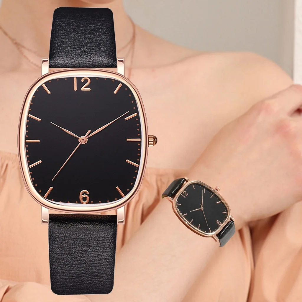 

Simple White Watches Women Square Clock Casual Leather Wristwatches 2022 Gift To Girlfriend Digital Quartz Watch Zegarek Damski
