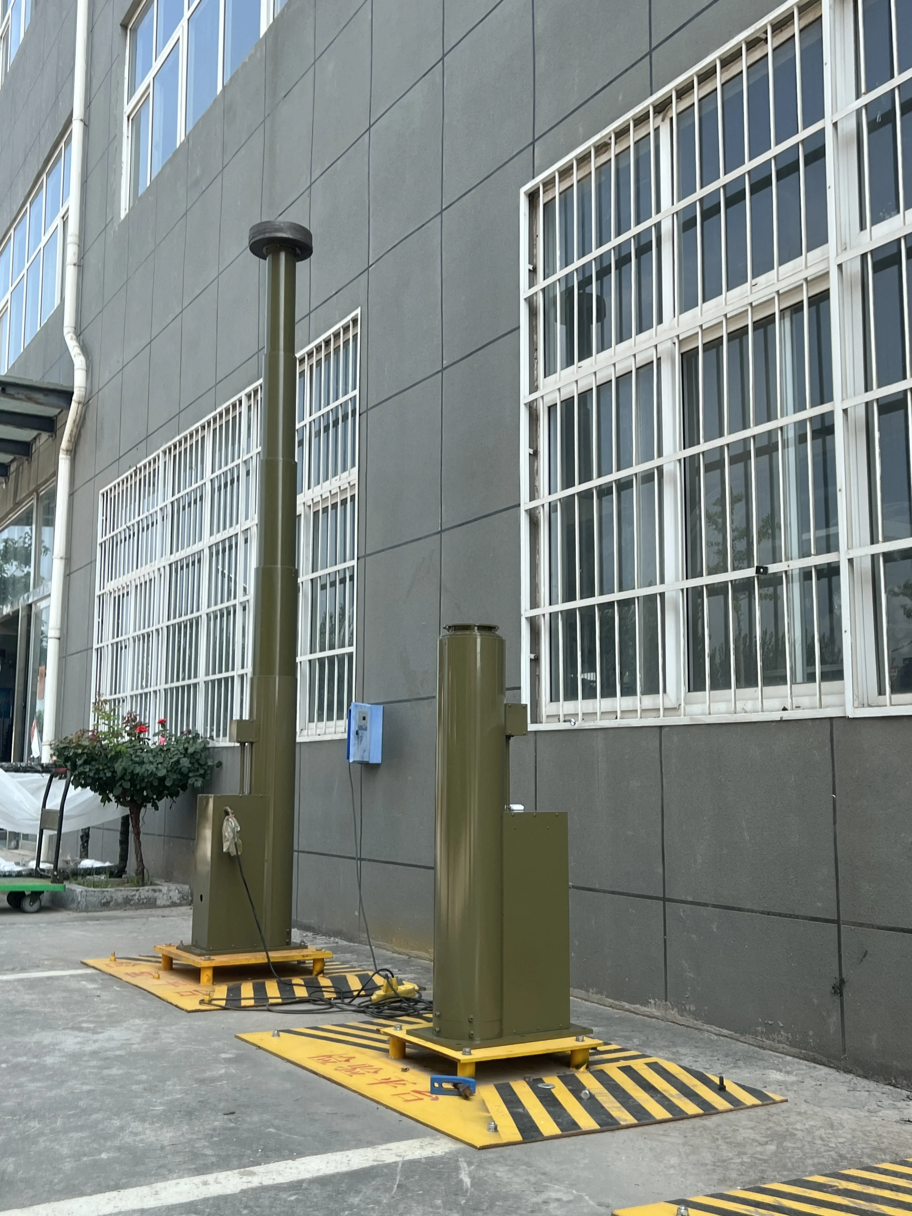 Электрическая телескопическая мачта 6-8 м из углеродного волокна и