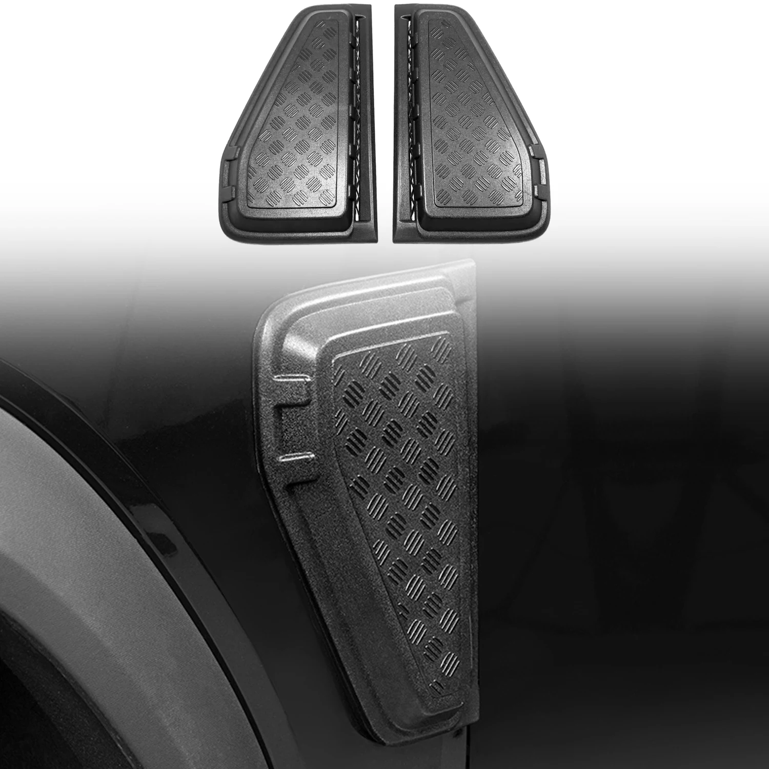 

Для Jetour Traveller T2 2023 2024 2025 автомобильные аксессуары ABS пластик крыло воздушное направляющее вентиляционные отверстия накладка 2 шт.