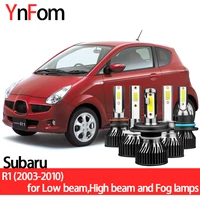 ynfom led headlights kit for subaru r1 2003 2010 low beamhigh beamfog lampcar accessoriescar headlight bulbs