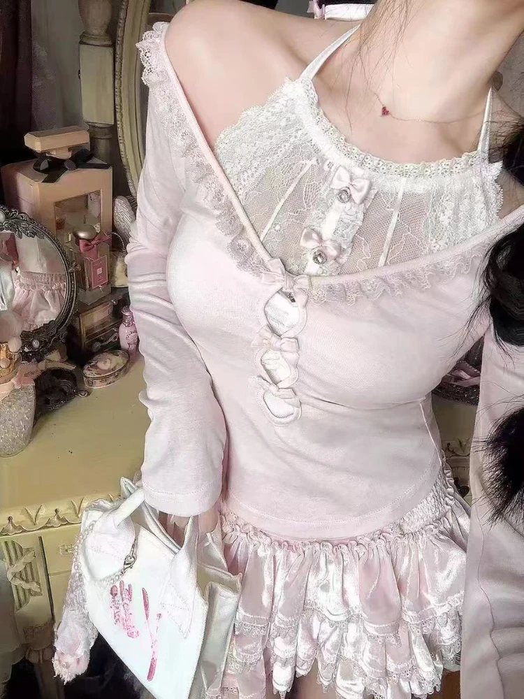 Японский комплект из 3 предметов в стиле Лолита Kawaii женский корейский милый