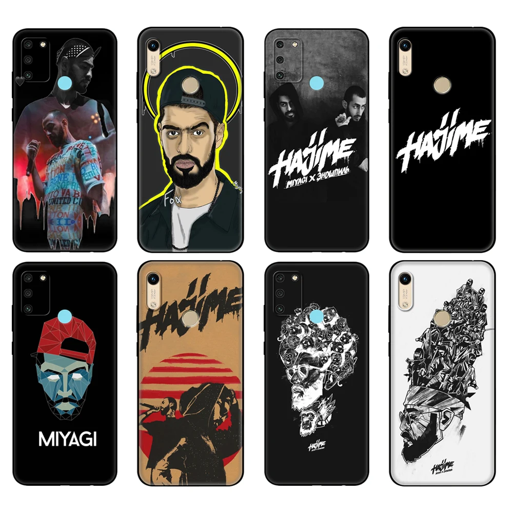 

Black tpu Case For Honor 8a Prime 8s 9 10X Lite 9A 9C 9X Premium Pro 9S Case Cover Hajime MiyaGi Andy Panda