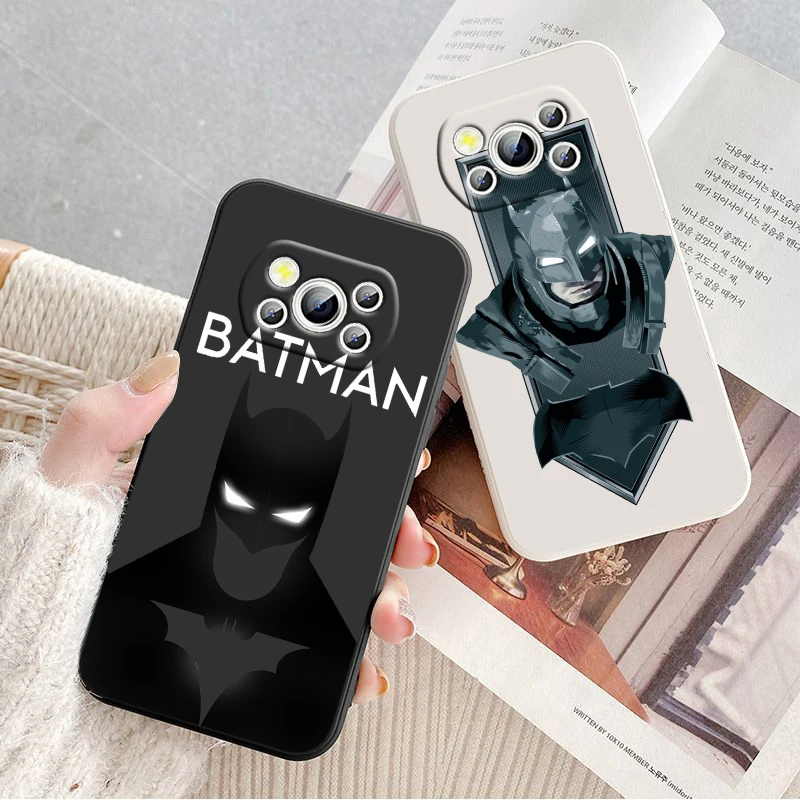 

Superman Superhero For Xiaomi POCO M5 M4 X4 F4 C40 X3 NFC F3 GT M4 M3 Pro C3 4G 5G Liquid Rope Silicone Phone Case