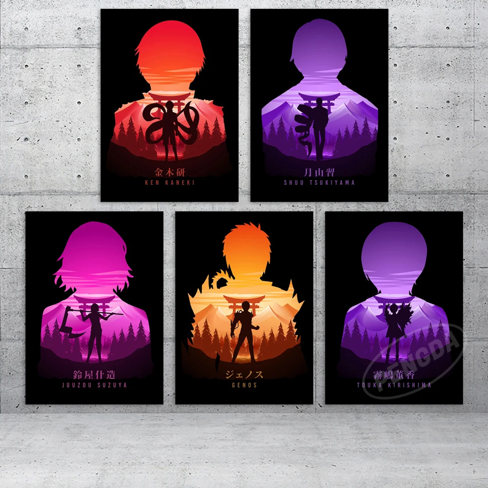 

Home Decor Painting Tokyo Ghoul Canvas Print Shuu Tsukiyama Anime Poster Kaneki Ken Wall Art Modular Picture Bedroom Background