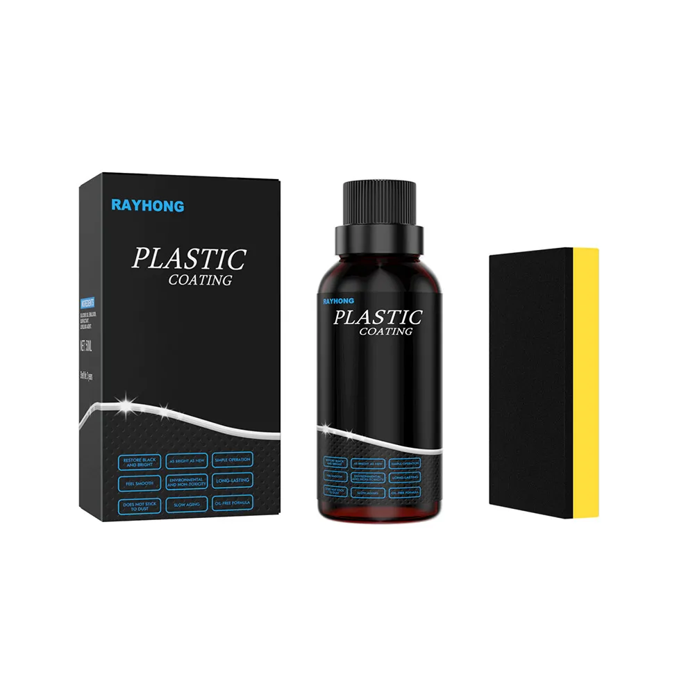 

1PCS 50ml Car Wax Liquid Dust-proof Glazing Rubber Interior Dashboard Panel Leather Refurbishment Agent