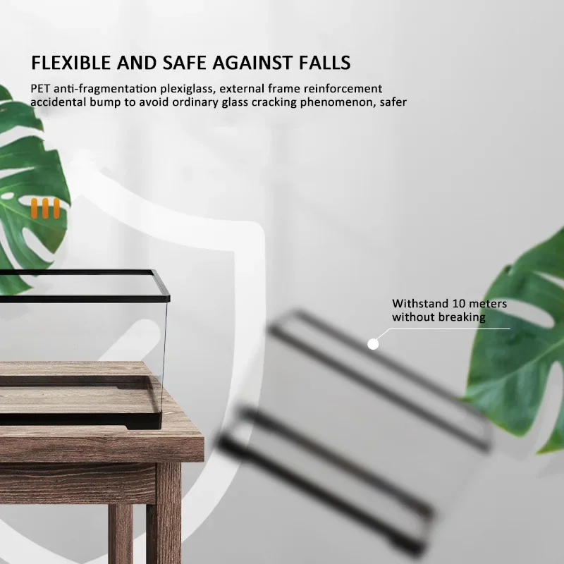 60 см Съемный аквариум экологический черепаха пейзаж циркуляция воды