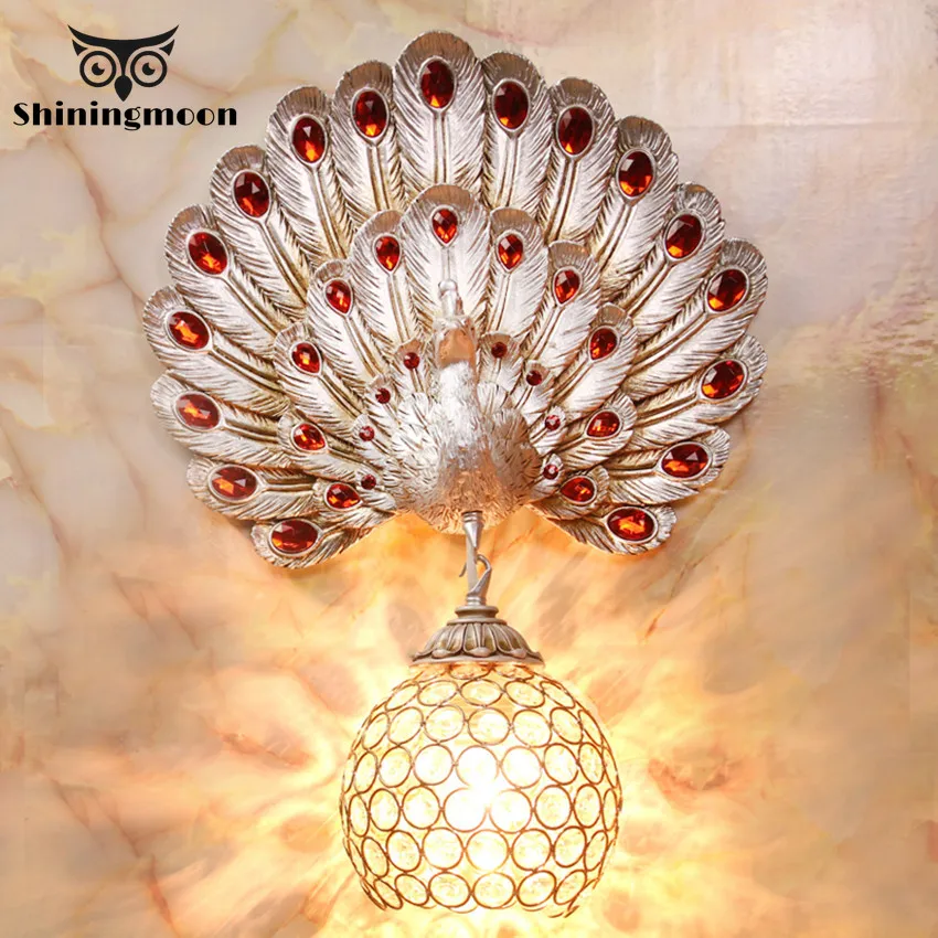 

Southeast Asia Wall Lamp Modern Luxury Golden Vintage Cafe LED Wall Light Indoor Lighting Home Deocr Wall Sconce Light Fixtures