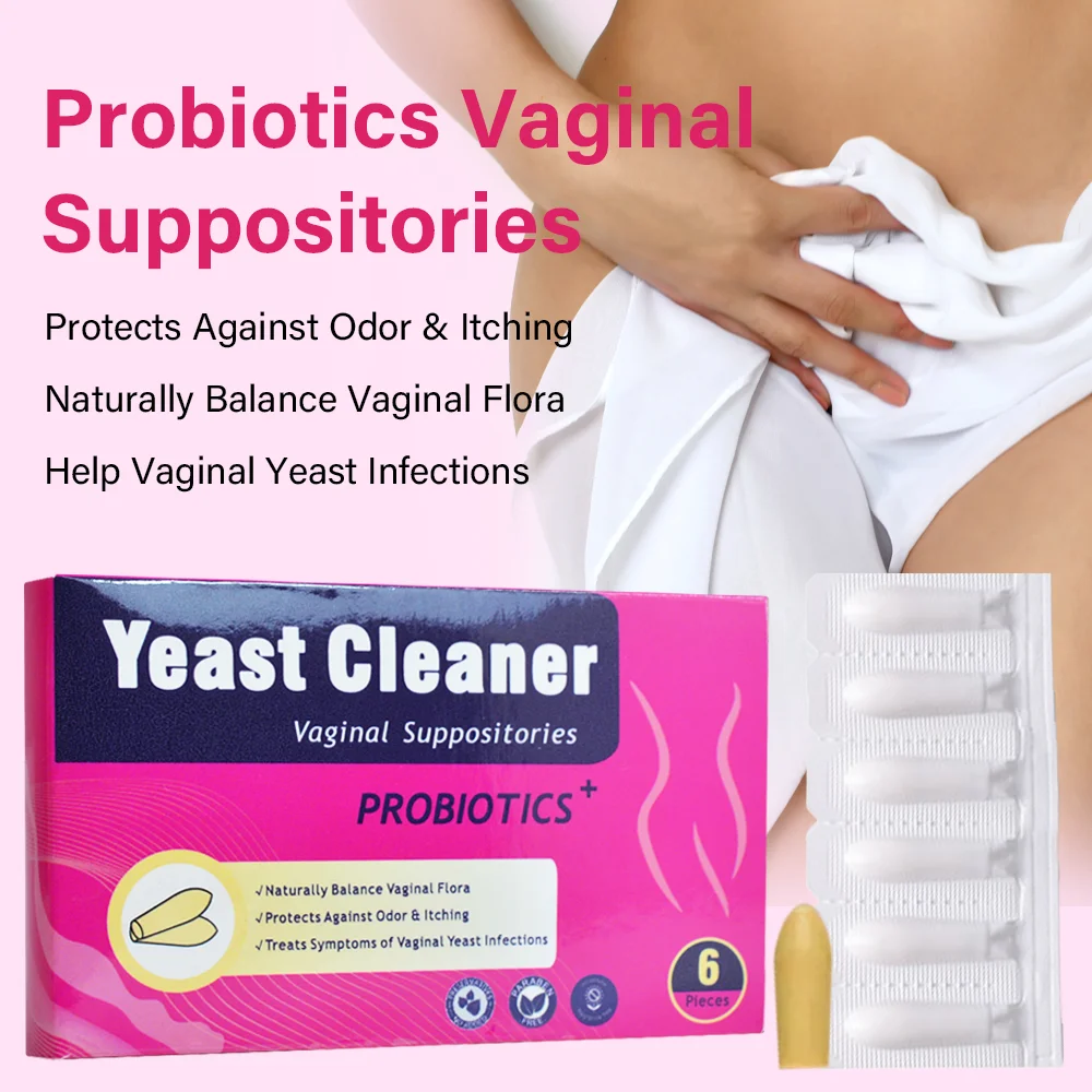 

12 Pcs/2 Packs Probiotics Vaginal Cleaner Herbal Suppositories Yoni Detox Pops Relieves Intimate Itching Burning Yeast Infection