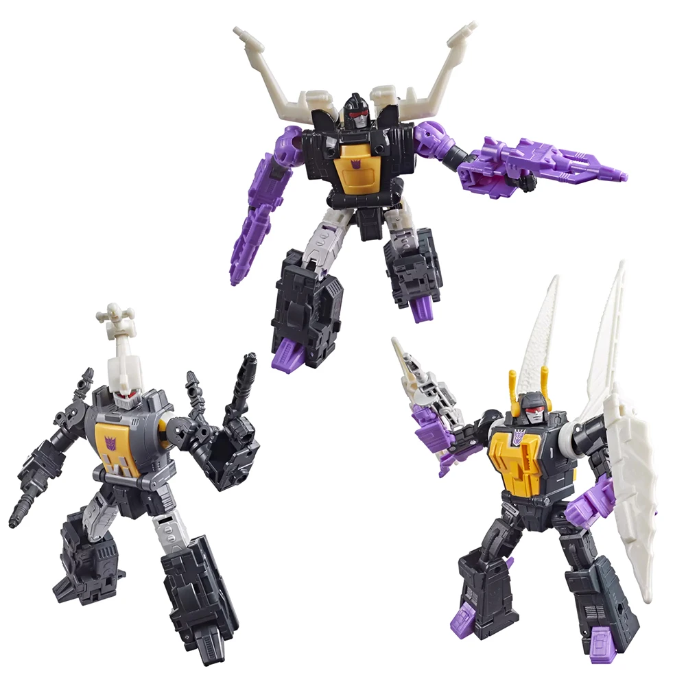 Фото В наличии: Коллекция Hasbro Transformers Studio Series SS86 The Movie MTMTE — набор из 3 фигурок Insecticon Bombshell, Shrapnel и Kickback. №3