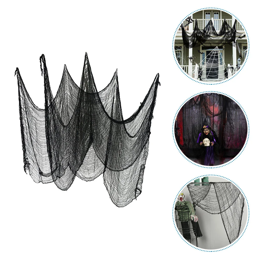 

Cloth Creepy Spooky Gauze Fabric Decorations Decor Scary Hanging Party Decoration Outdoor Supplies Haunted Props Black House