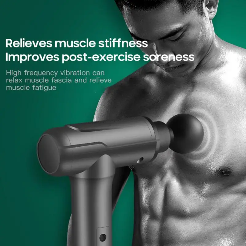 

Mini Massage Gun Denoise Back Relaxation Fitness Fascial Gun Portable Muscle Electric Neck Massager 6th Gear Neck
