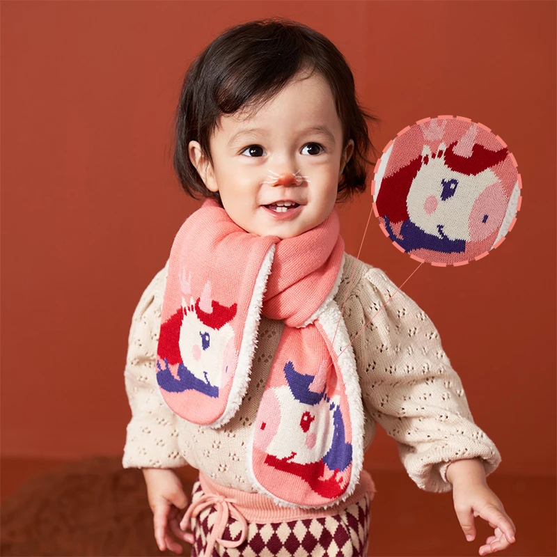 

Kocotree Kids Autumn Winter Soft Cashmere Children's Cartoon Christmas Scarves