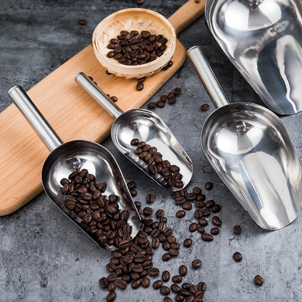 

1080ML Ice Scoop Aluminum Alloy Shovel For Ice Grain Coffee Beans Scoops Bar Ice Scraper Kitchen Storage Tool Coffee Spoon