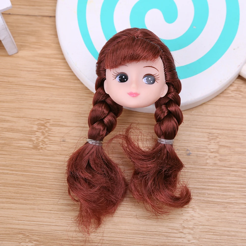 

PVC Naked Cake Tools Doll Head with Long Hair Plastic Cake Baking Popular Bright Colors Mold Doll Pretty Toys Accessory
