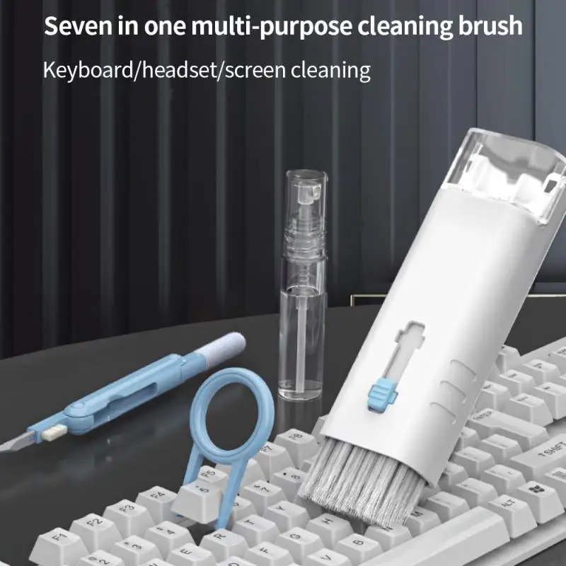 

7-in-1 Computer Bluetooth Earphone Cleaner Brush Kit Cleaning Pen For Airpods Multi-function Tools Keyboard Cleaning Brush