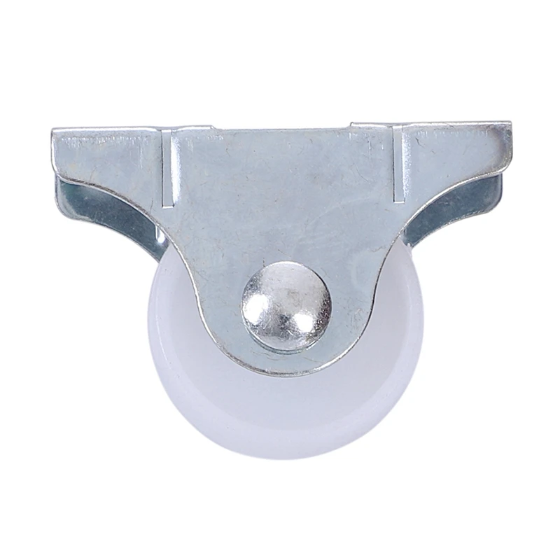 

24 Pcs White Plastic 25Mm Diameter Furniture Replacement Caster Wheel