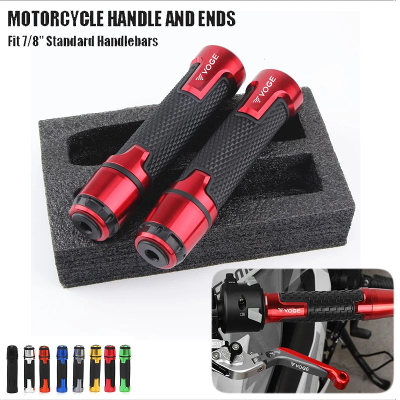 

For Loncin Voge 300r 300rr 200ac 300ac 500r 7/8'' 22mm Motorcycle knobs Anti-Skid scooter Handle ends Grips Bar Hand Handlebar