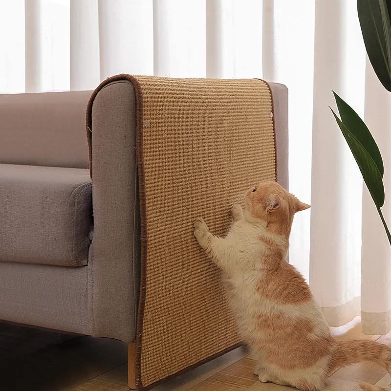 

Couch Cat Scratch Guards Mat Hook and Loop Fastener Cat Scraper for Cats Tree Cat Scratcher Sisal Sofa Mats Furniture Protector