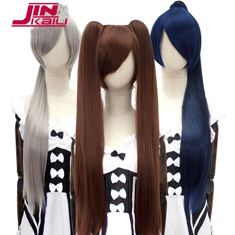 

Длинный прямой удлинитель волос с зажимом для конского хвоста Синтетический хвост черные фиолетовые красные волосы для косплея искусственный парик