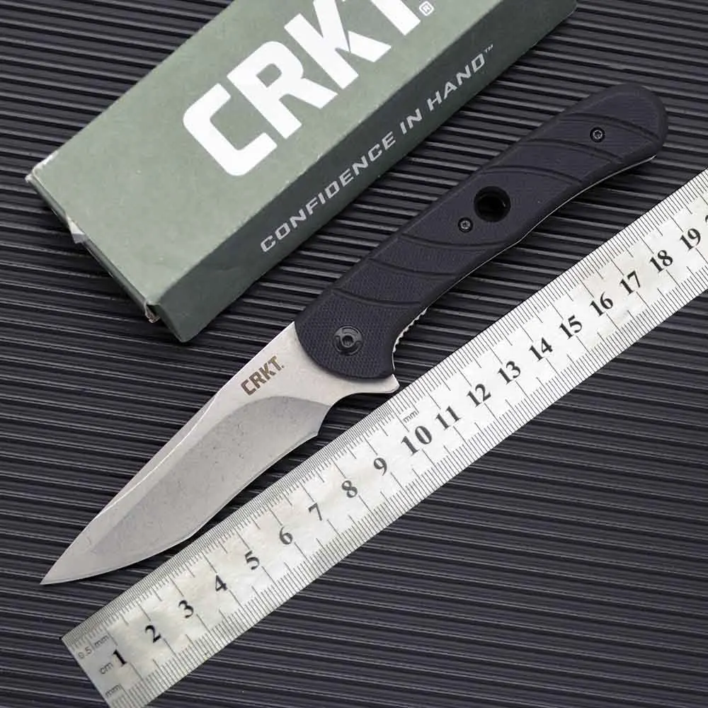 

CRKT-7160 Pocket Folding Knife G10 Handle 8Cr13Mov Blade Tactical Survival Knife Outdoor Camping Knife EDC Multi Tools