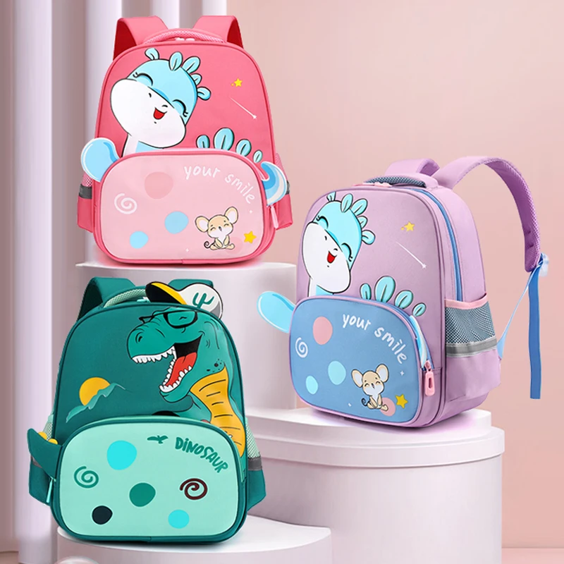 New Kid Cartoon School Bags Waterproof Lager Capacity Backpack Kawaii Kindergarten Primary School Bookbag 2022 Student SchoolBag