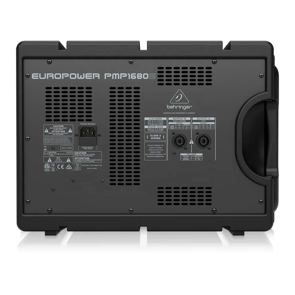 Силовой микшер Behringer PMP 1680S с двойным процессором Multi-FX и системой обнаружения