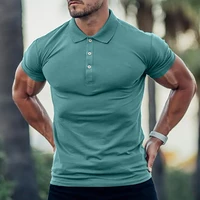 summer short sleeved thin pullover polo shirt mens lapel casual daily t shirt 2022 fashion business mens button polo shirt