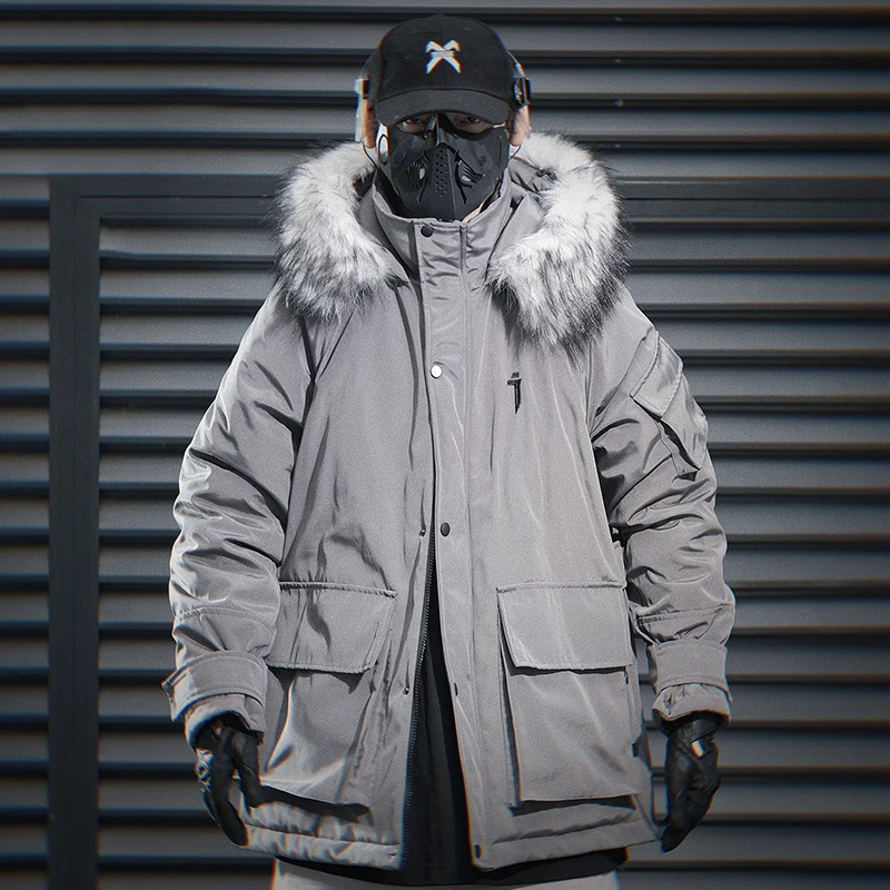 PFNW 2024 новая зимняя функциональная стильная хлопковая куртка с меховым