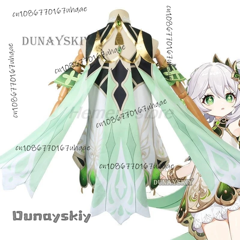 Nahida Genshin Косплей Игра Impact Lesser Lord Kusanali Cos Костюм с платьем Парик 2024Костюмы на
