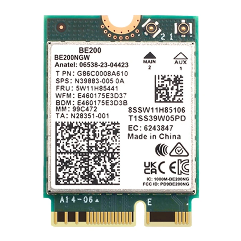 WIFI 7 BE200 BE200NGW Wifi карта 802.11AX трехдиапазонный беспроводной сетевой адаптер для Win10/11