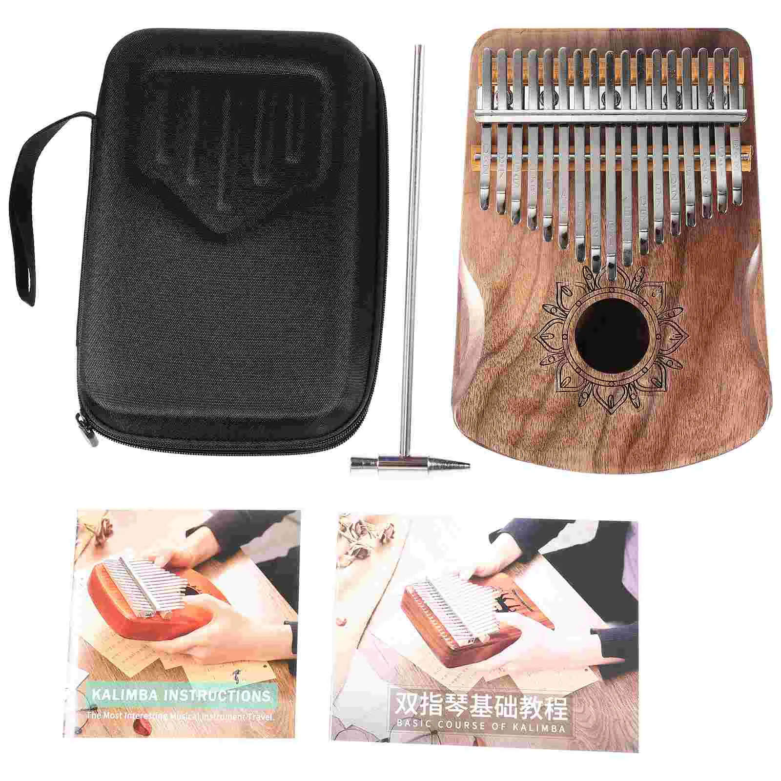 

Finger Piano Kalimba Instrument Thumb Africankids Bells Hand Marimbas Beginners Wood Key Seventeen Tuning Five Chimes